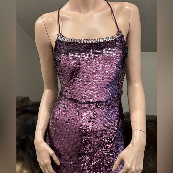 Sexy & Stunning Sequins and Beads Strappy Backless Mermaid Gown - Picture 2 of 12